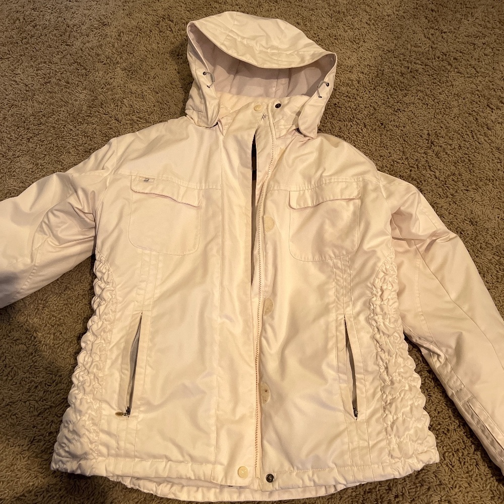 Columbia Women's Light Pink Hooded Ski Jacket